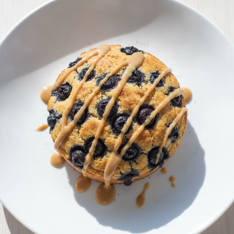 Blueberry Protein Mug Cake