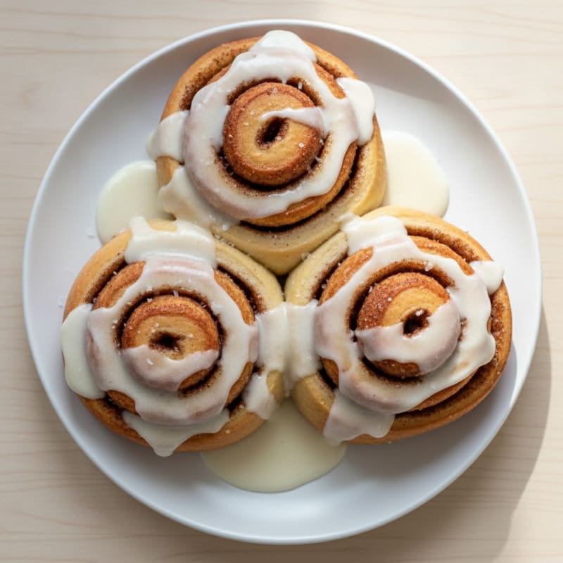 Classic Cinnamon Swirl Rolls with Cream Cheese Glaze
