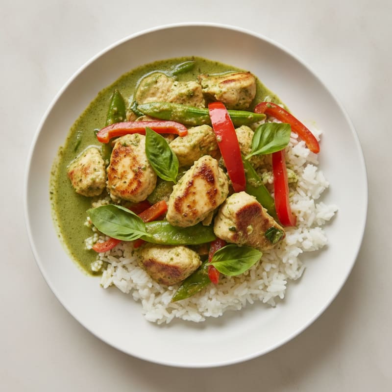 Thai Green Curry Chicken with Jasmine Rice