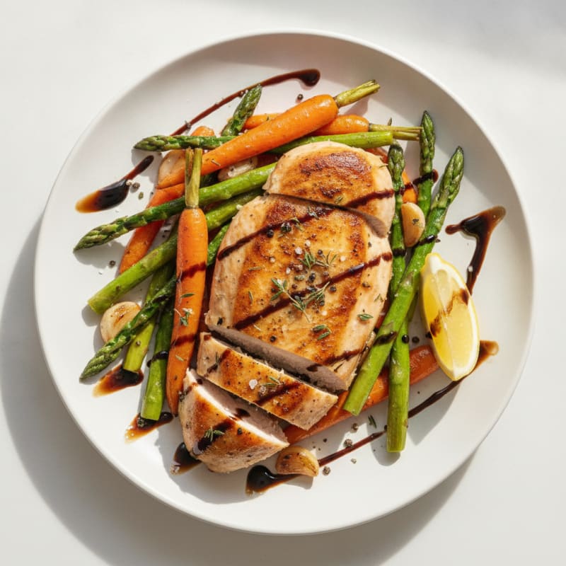 Savory Garlic Herb Chicken with Gourmet Vegetables
