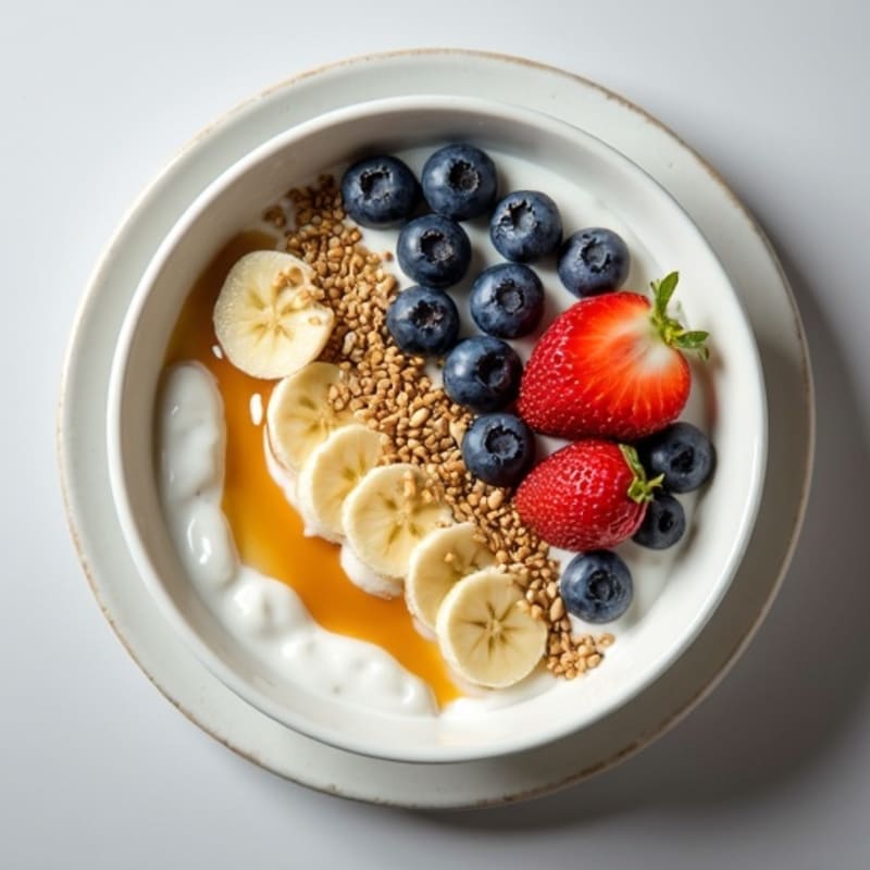 Silky Greek Yogurt Bowl with Hemp Seeds and Almond Butter