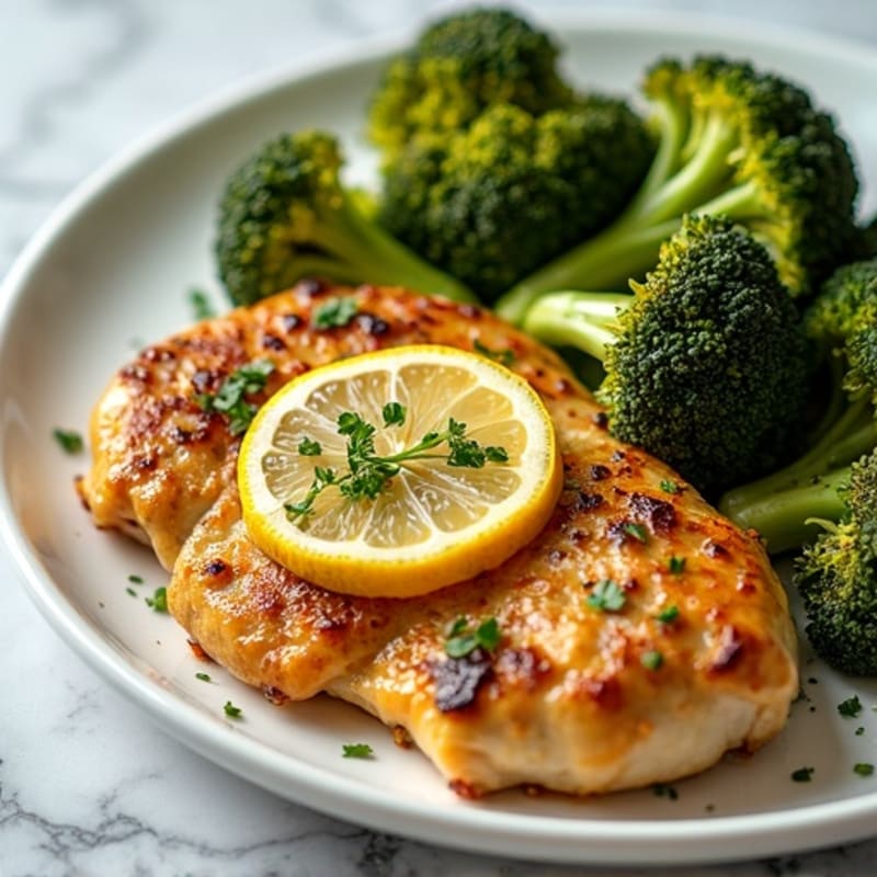 Sheet Pan Lemon Garlic Chicken and Crispy Roasted Broccoli