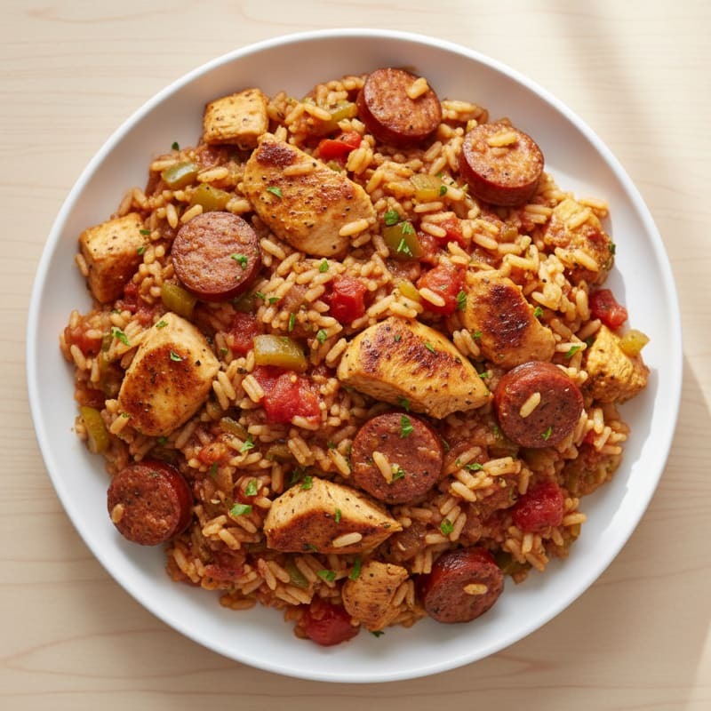 Classic Creole Jambalaya with Andouille Sausage