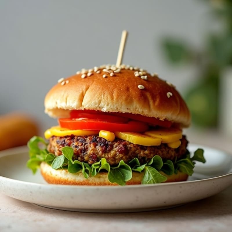 Smoky Southwest Black Bean Quinoa Burgers