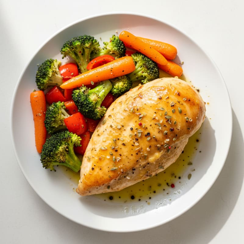 Lemon Herb Roasted Chicken with Vegetables