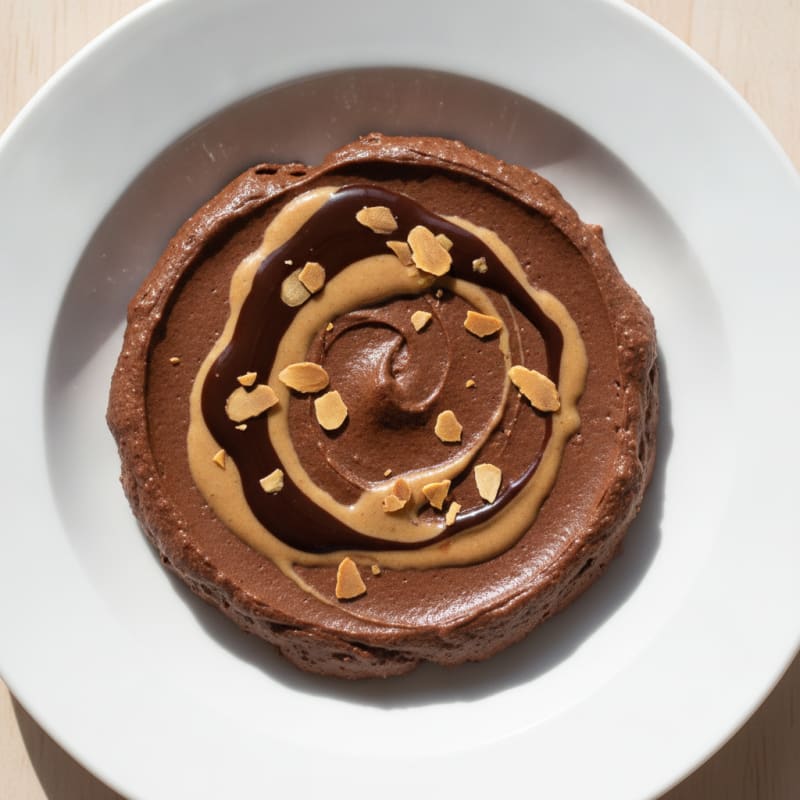 Silky Chocolate Protein Pudding with Almond Butter