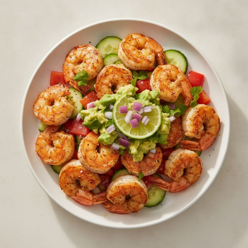 Chili-Lime Shrimp with Avocado Salsa