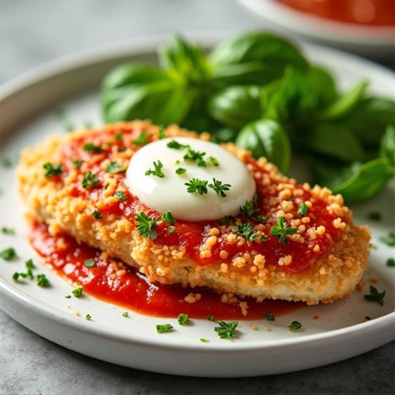 Crispy Baked Chicken Parmesan with Fresh Herbs