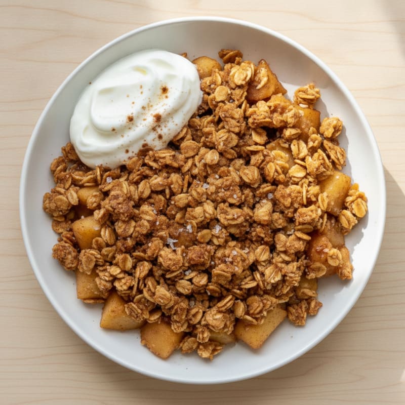 Baked Apple Cinnamon Oat Crumble