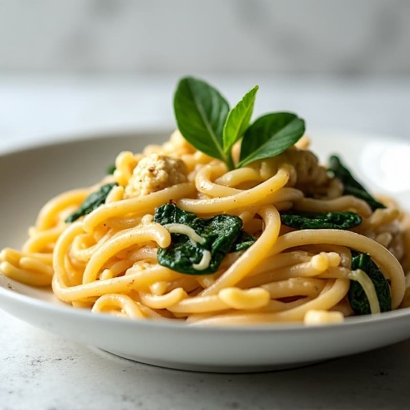 Creamy Cashew Alfredo Pasta
