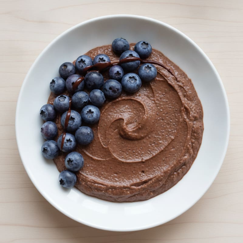 Chocolate Protein Pudding with Chia Seeds