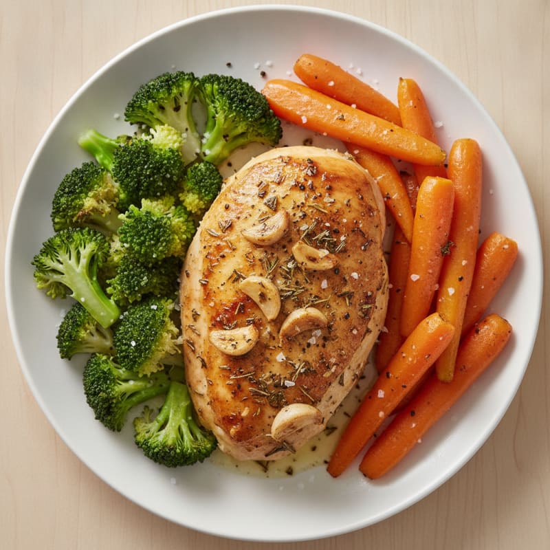 Garlic Herb Roasted Chicken with Vegetables