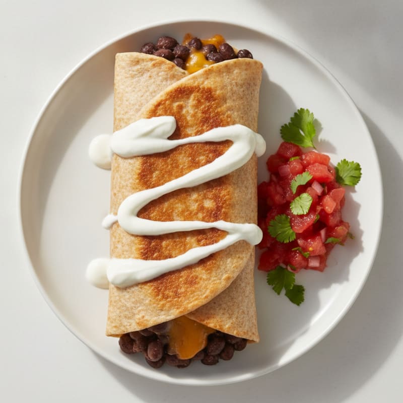 Hearty Bean and Cheese Burrito