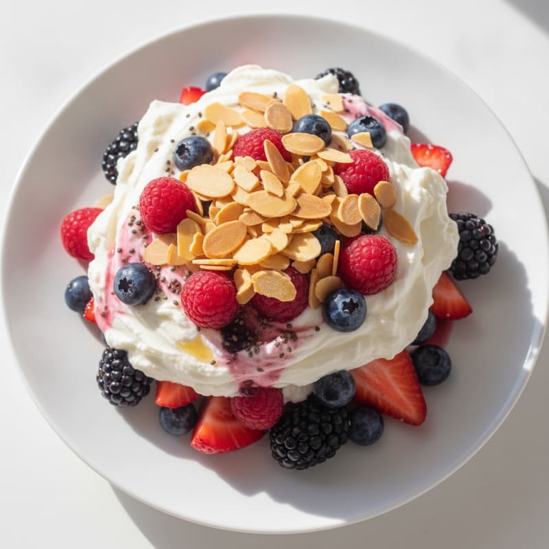 Creamy Greek Yogurt Protein Parfait with Mixed Berries