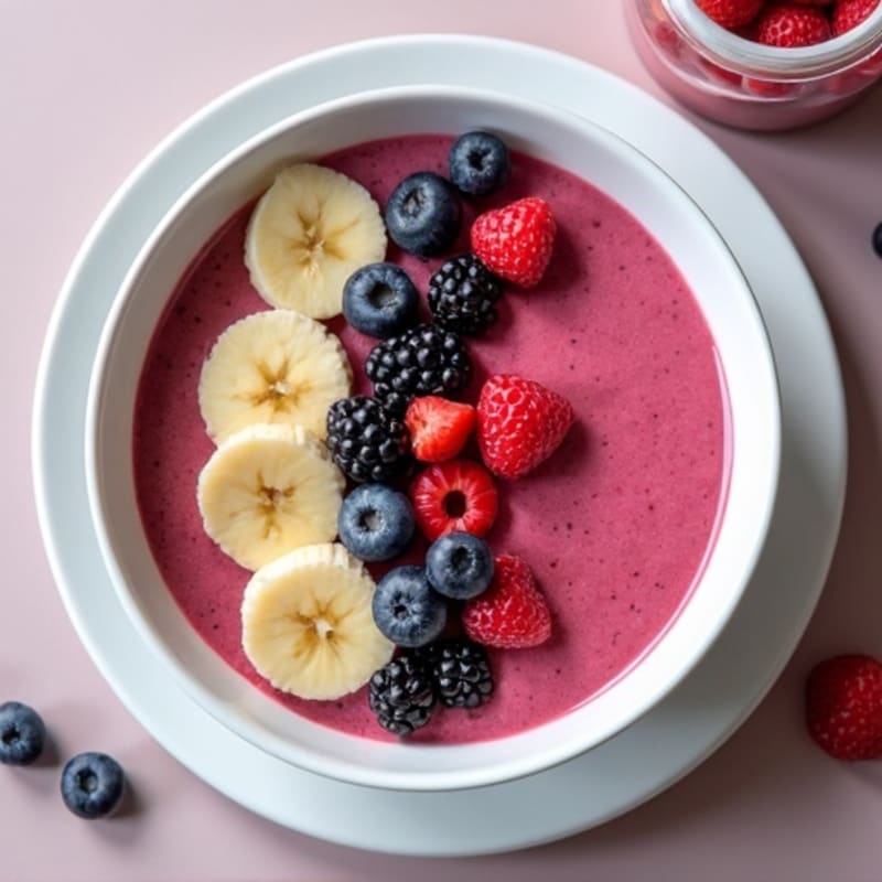 Protein-Packed Creamy Berry Smoothie Bowl