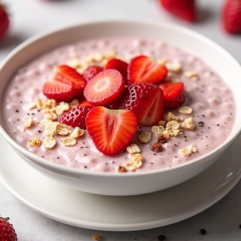 Creamy Strawberry Overnight Oats