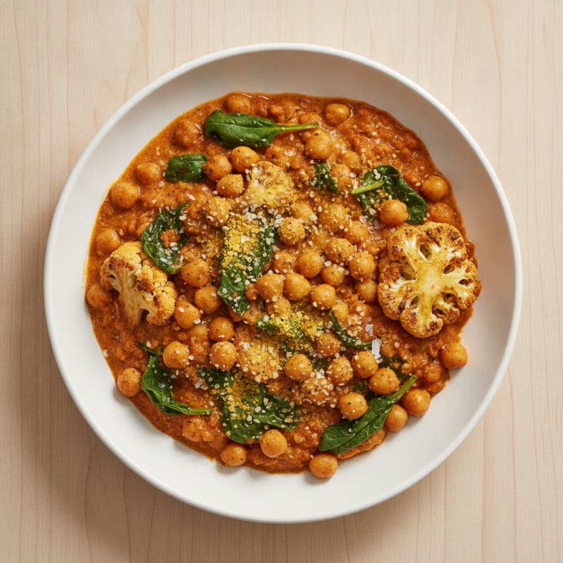 Roasted Vegetable and Chickpea Curry