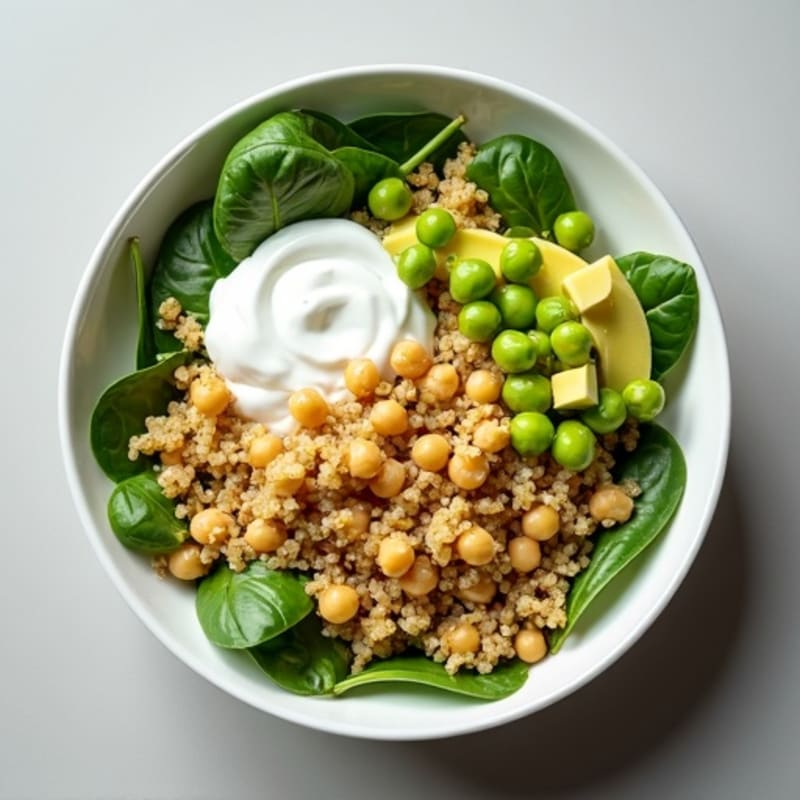 Creamy High-Protein Chickpea Quinoa Power Bowl