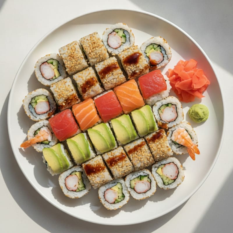 Assorted Fresh Sushi Rolls
