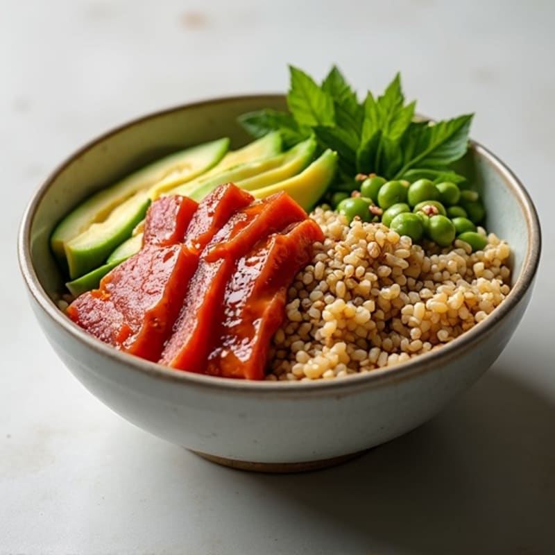 Spicy Tuna Poke Bowl with Sesame-Ginger Sauce