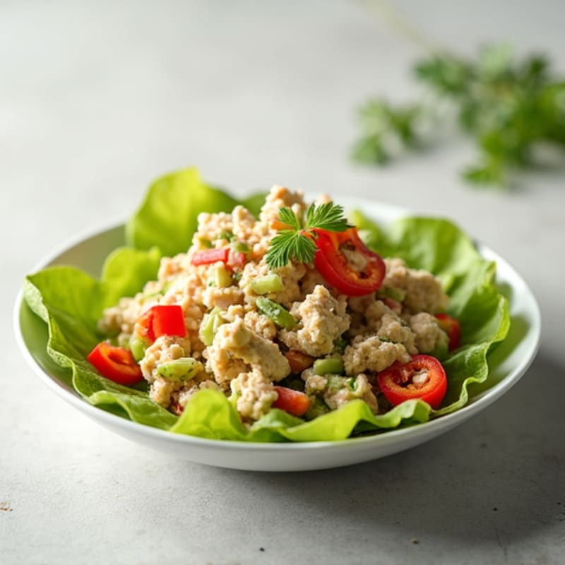 Tuna Salad with Celery and Bell Peppers