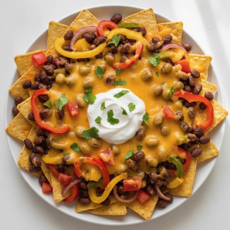 Black Bean Loaded Nachos