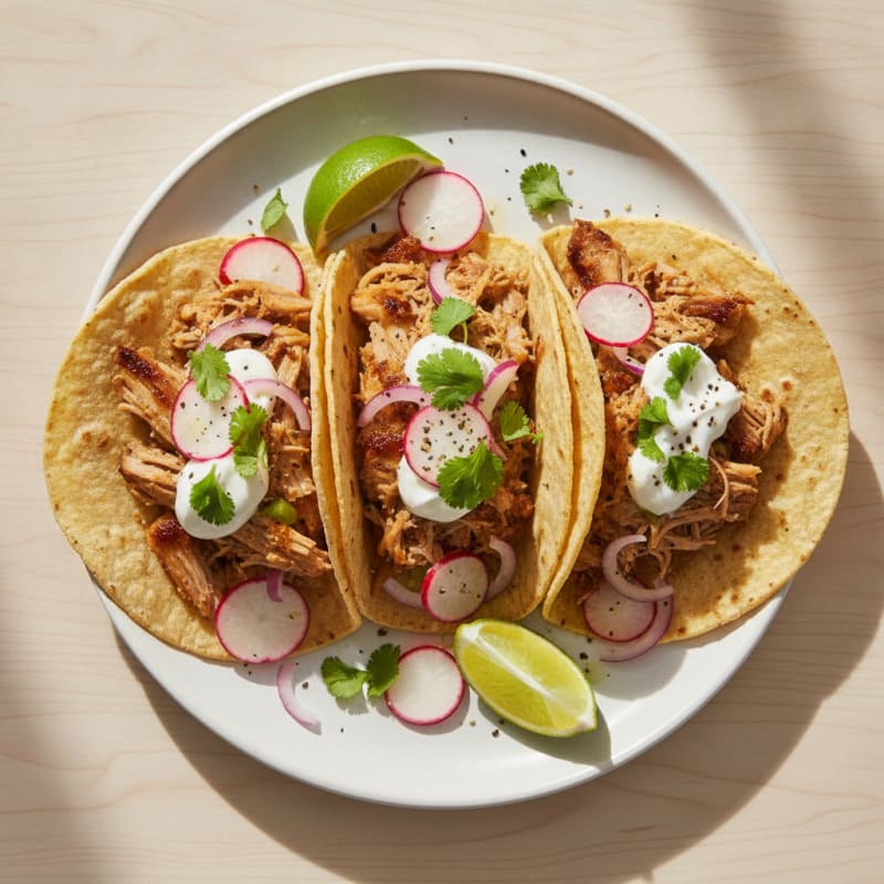 Slow-Cooked Pork Carnitas Tacos