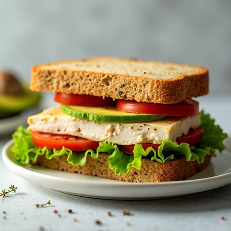 Herb-Roasted Turkey and Avocado Club Stack