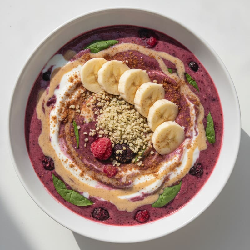 Berry Banana Protein Smoothie