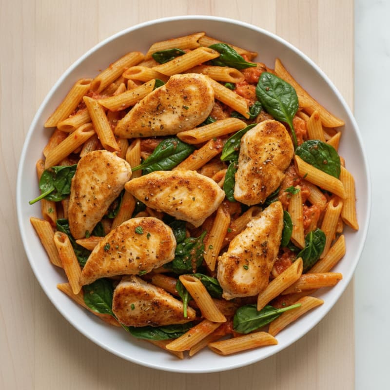 Chicken Penne with Marinara Sauce