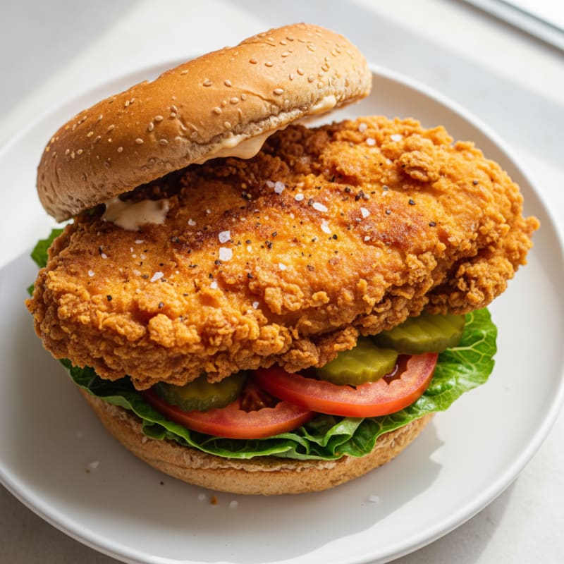 Crispy Buttermilk Fried Chicken Sandwich