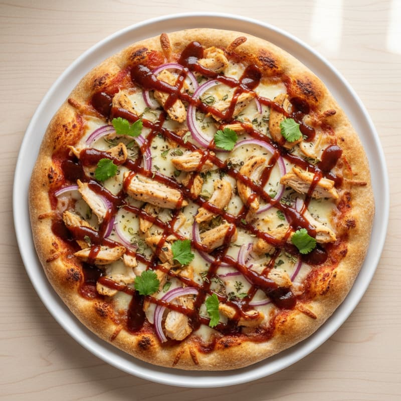 High-Protein BBQ Chicken Pizza