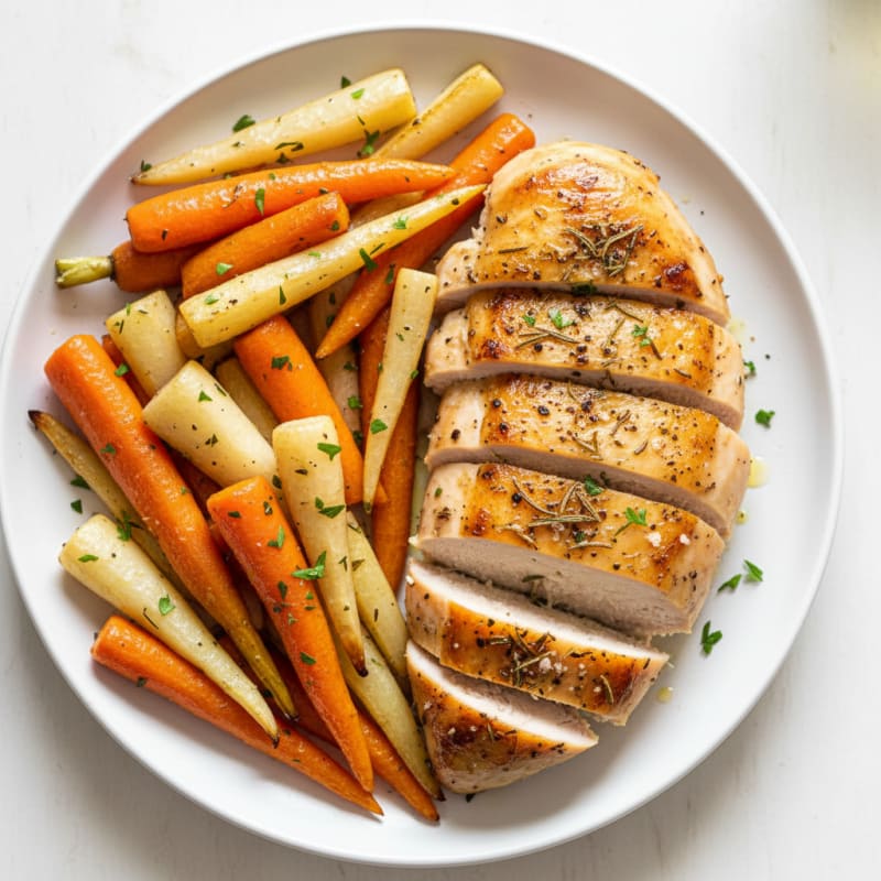 Savory Herb-Roasted Chicken with Root Vegetables