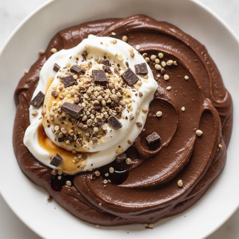 Silky Chocolate Protein Pudding with Greek Yogurt