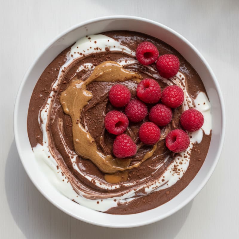 Silky Chocolate Protein Pudding with Greek Yogurt
