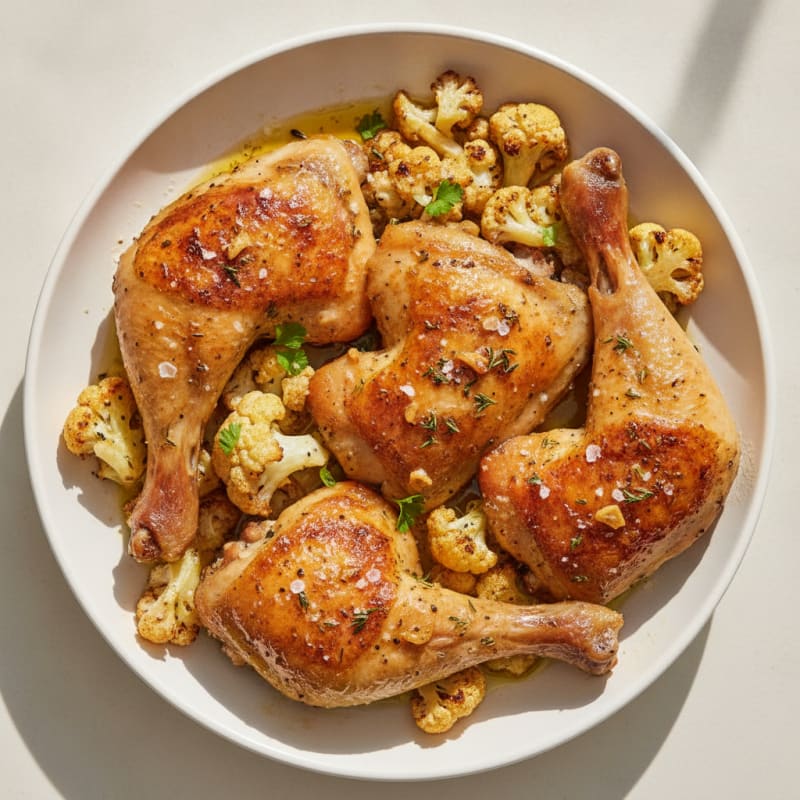 Garlic Herb Roasted Chicken Legs