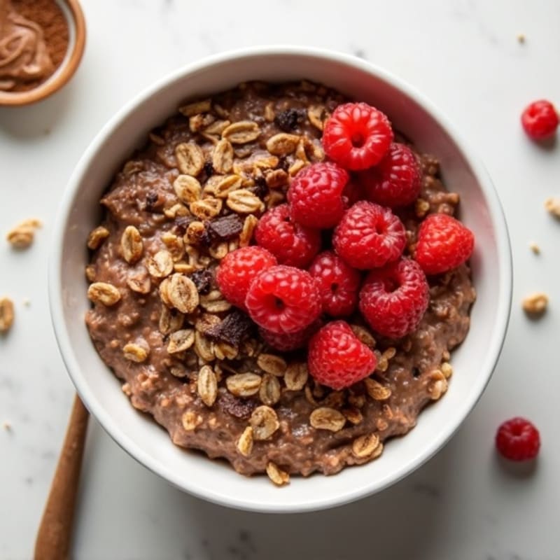Creamy Fudgy Chocolate Protein Oats