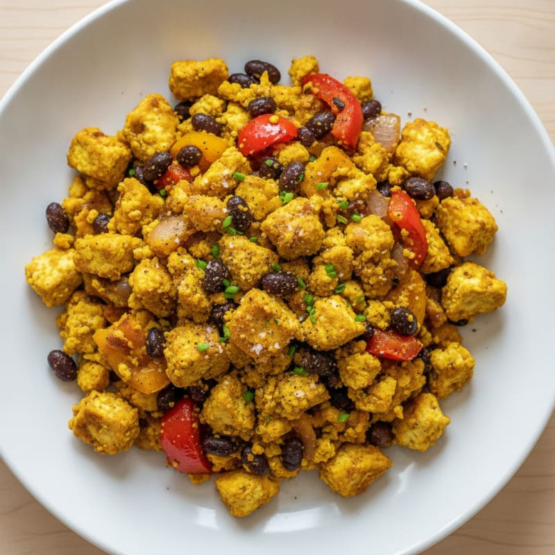 Tofu Scramble with Roasted Vegetables