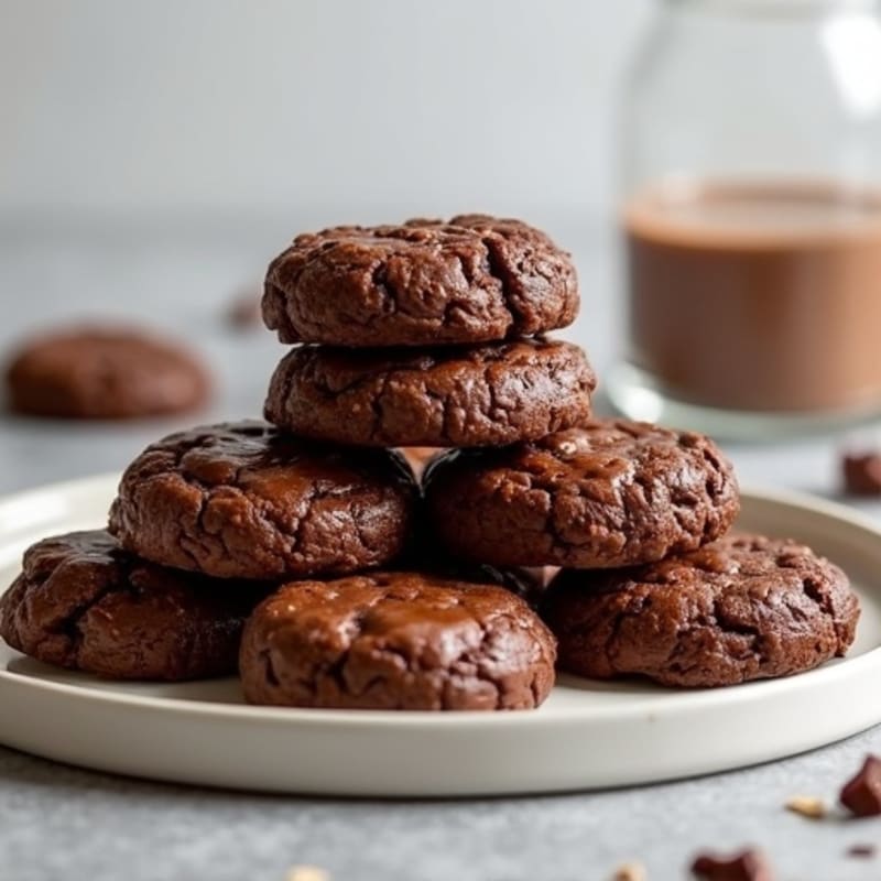 Healthy Fudgy Protein Brownie Cookies