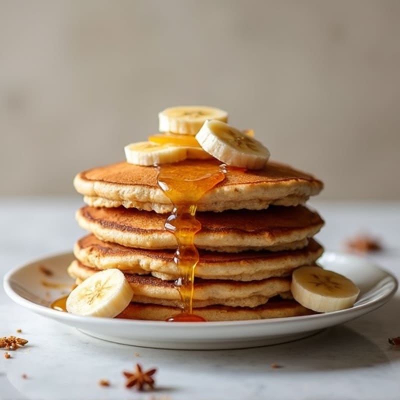 Protein-Packed Caramelized Banana Oat Pancakes