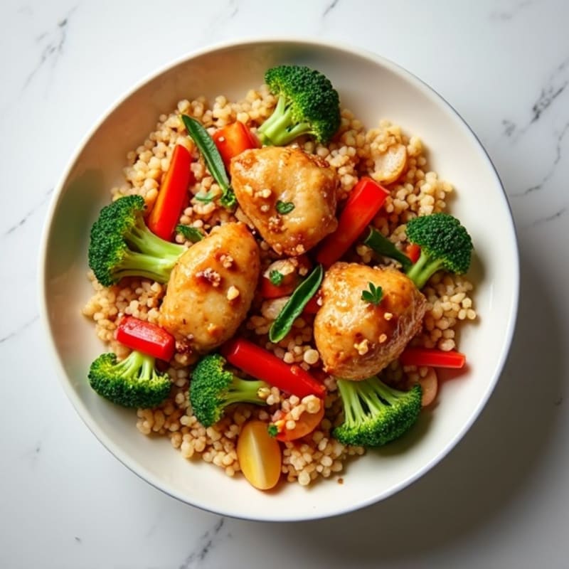 Cauliflower Rice Chicken Stir-Fry