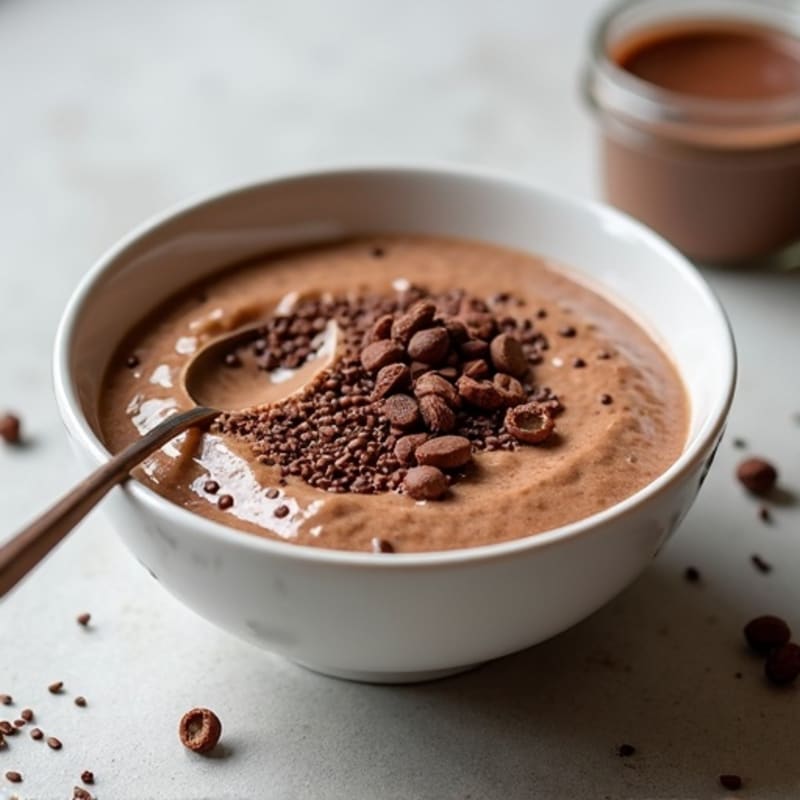 Creamy Chocolate Chia Protein Oats