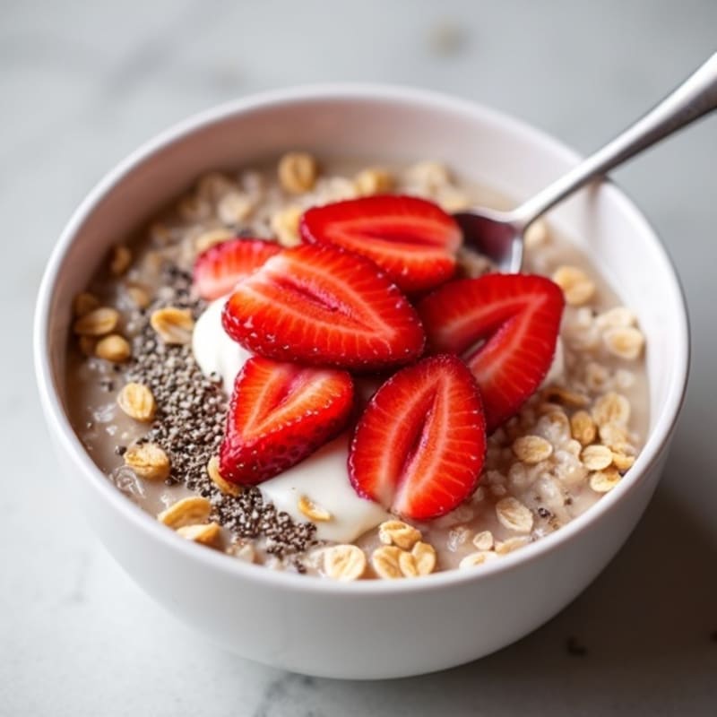 Creamy Strawberry Overnight Oats