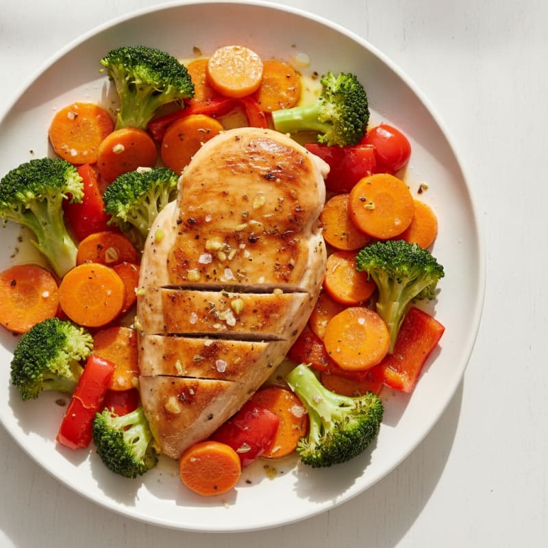 Lemon Herb Roasted Chicken with Vegetables