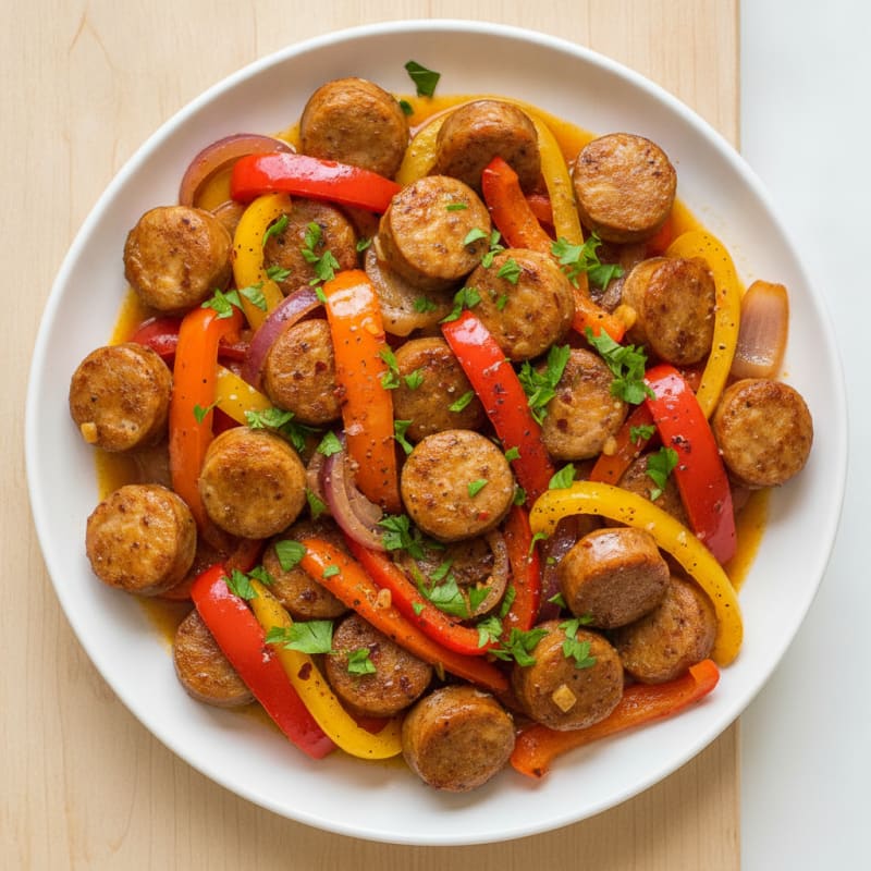 Zesty Sausage and Peppers Skillet