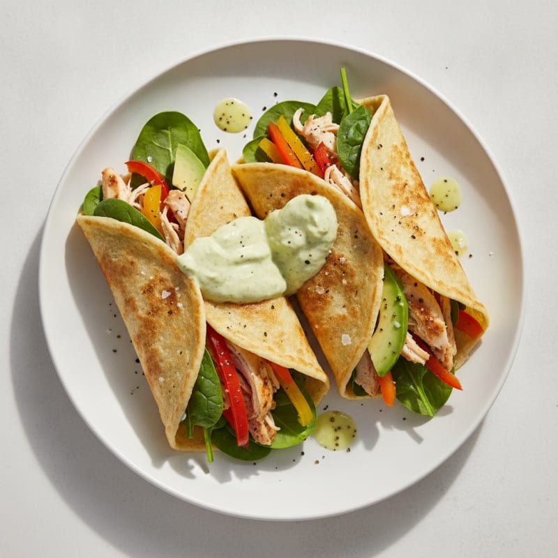 Shredded Chicken Egg Life Wrap