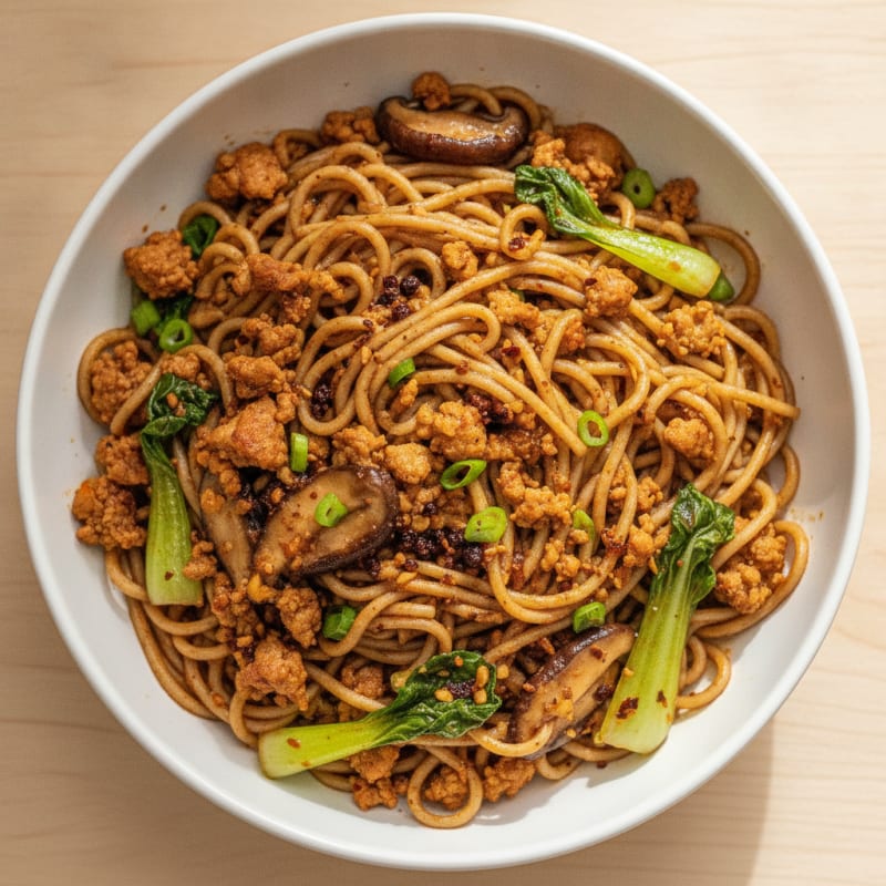 Sichuan Dan Dan Noodles with Chili Oil