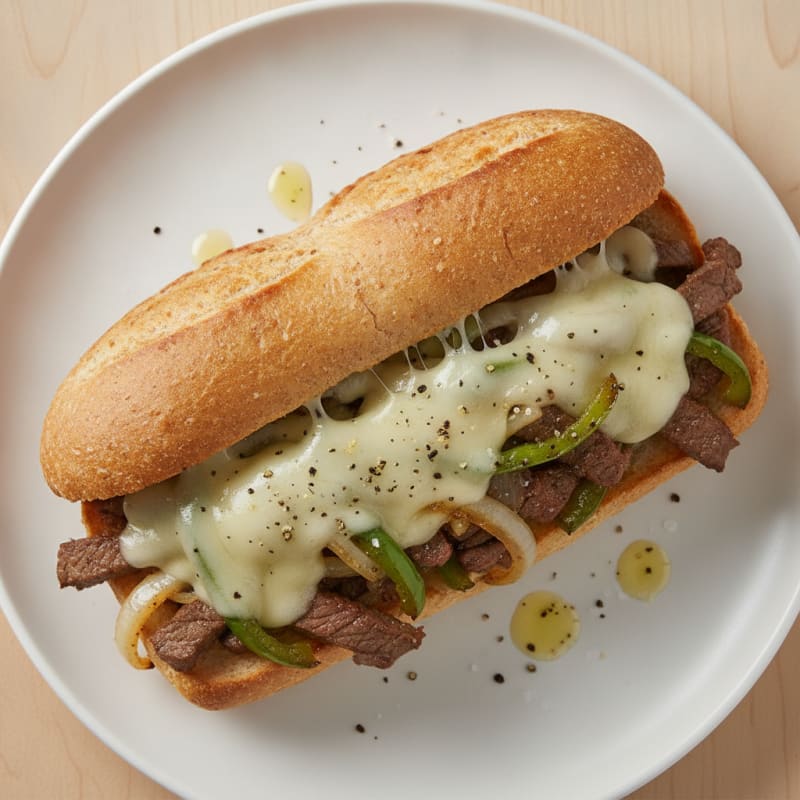 Philly Steak and Provolone Sandwich