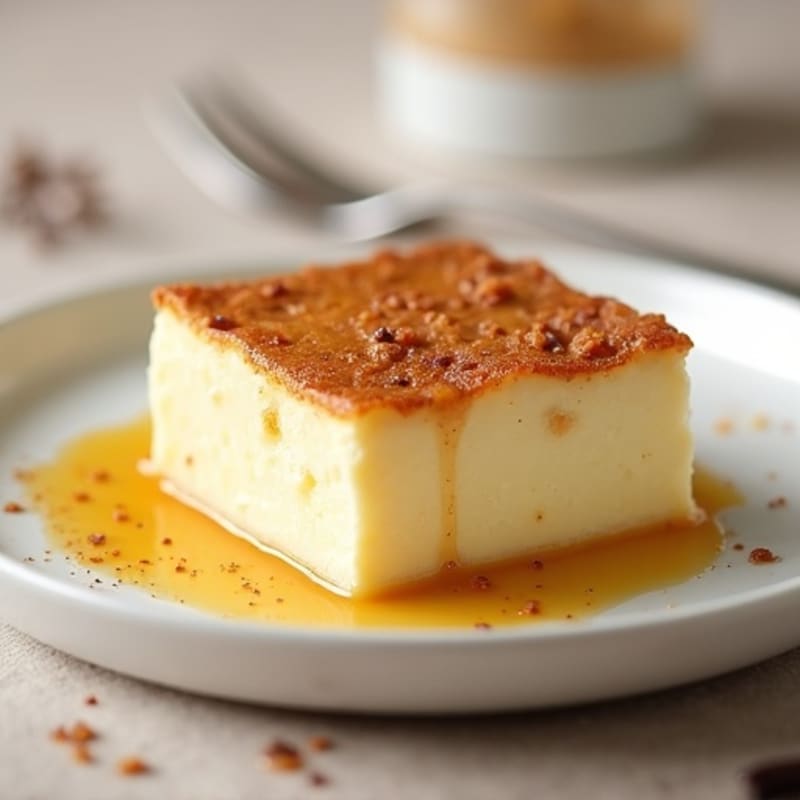 Gooey Vanilla Bean Baked Protein Custard