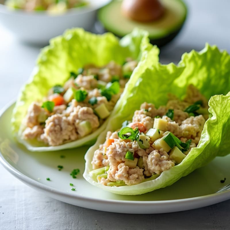 Tuna Salad Lettuce Wraps